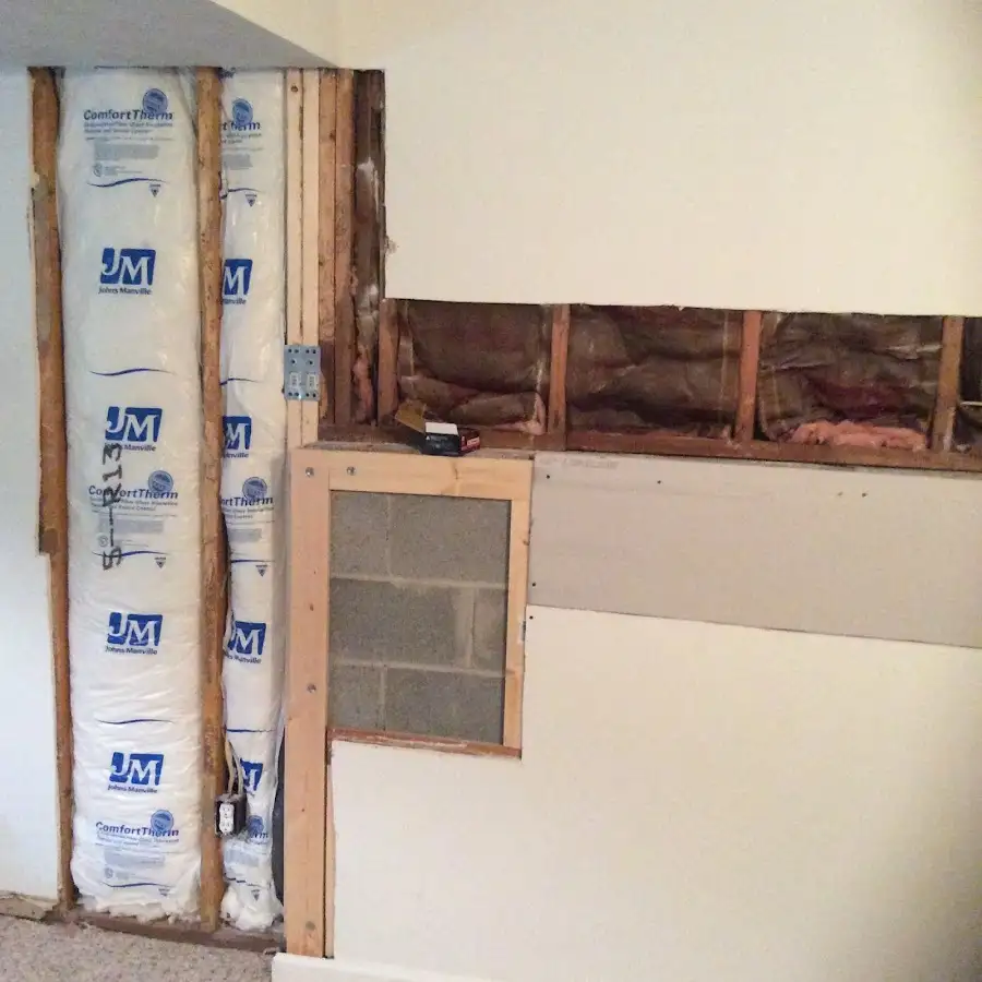 Wall insulation replacement during Contents Cleaning & Restoration in Towamencin